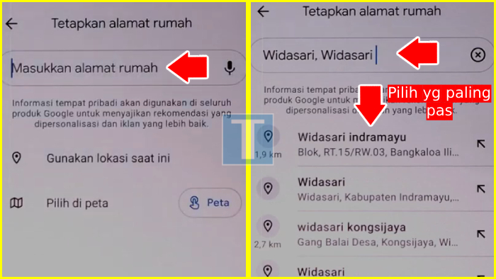 Bagaimana cara menandai rumah kita di Google Maps?