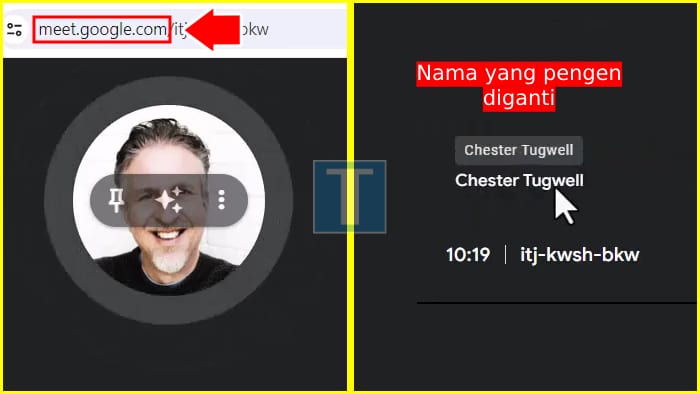 cara ganti nama di google meeting di laptop