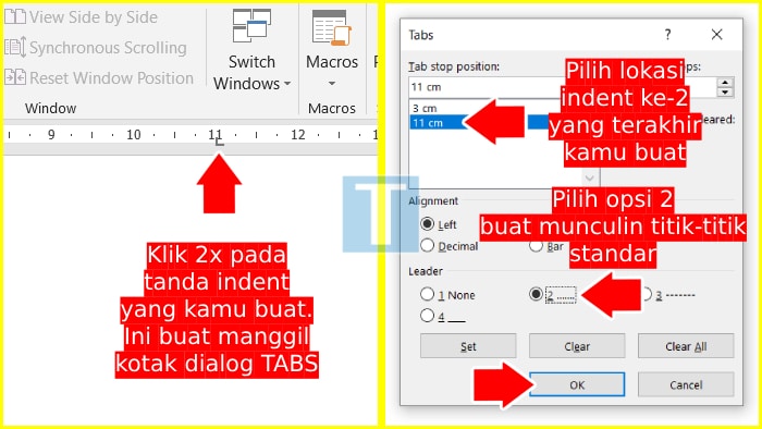 cara membuat titik dua di laptop