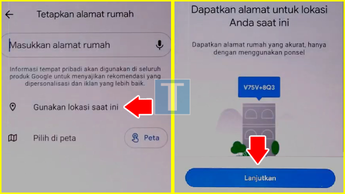 cara mendaftarkan alamat rumah di google maps