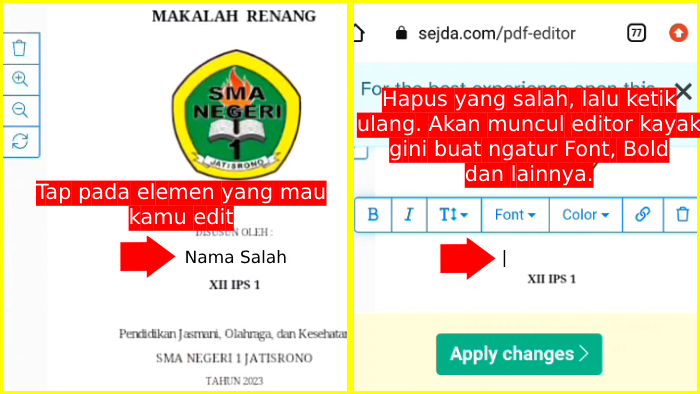 cara mengedit pdf di hp tanpa aplikasi