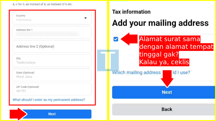 cara mengisi akun pembayaran facebook