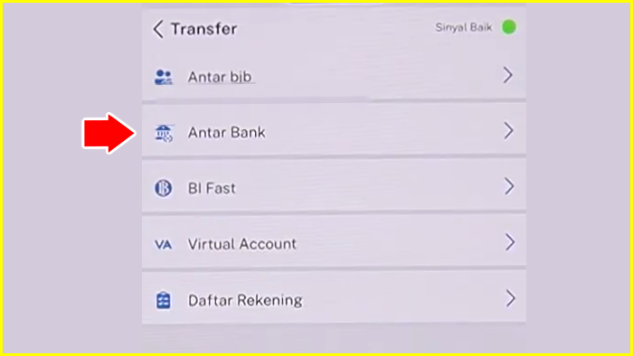 menu transfer antar bank digi mobile untuk transfer bjb ke bca 