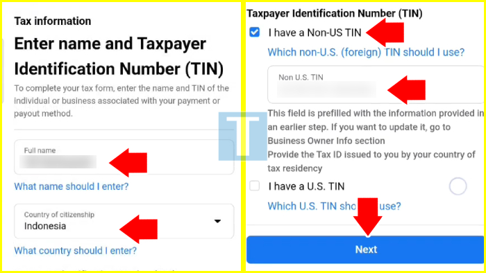 tax information facebook