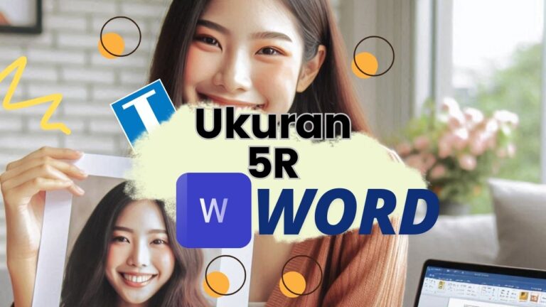 Ukuran 5R di Word