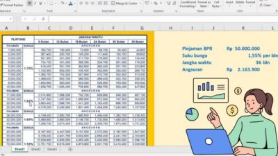 Cara Baca Tabel Pinjaman BPR (Angsuran Biasa + Syariah)