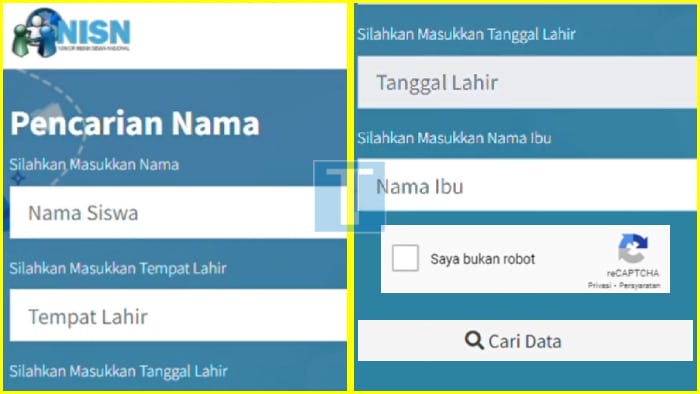 cek nisn dengan nama