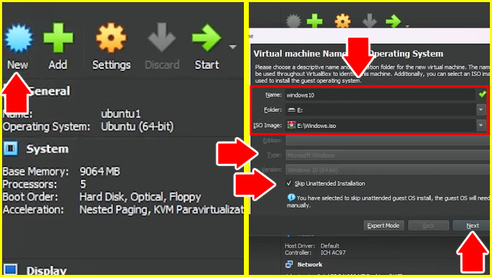 langkah-langkah menginstal windows 10 di virtualbox