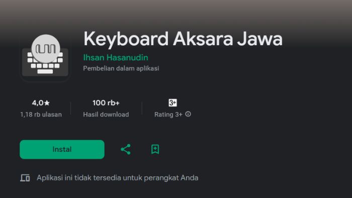 keyboard aksara jawa