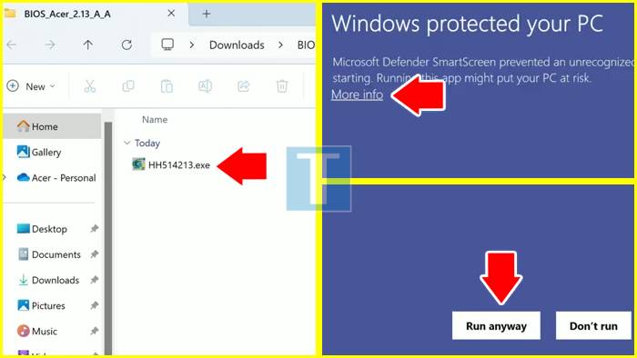 Jalankan File Aplikasi BIOS