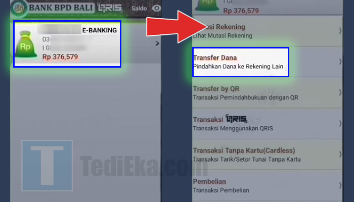 Cara Transfer m-Banking BPD ke Dana