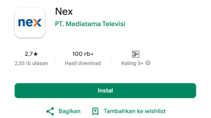 cara beli paket nex parabola lewat brimo