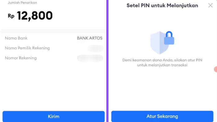 cek detail penarikan saldo lazada