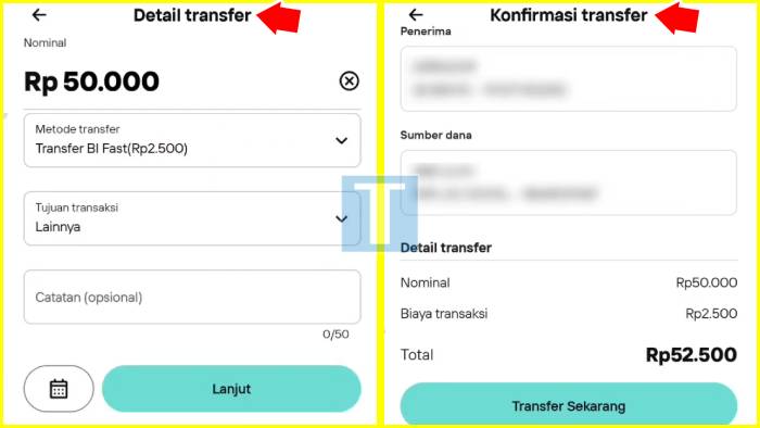 tahapan transfer bank jateng ke bri Isi Detail Transfer Konfirmasi Detail Transaksi