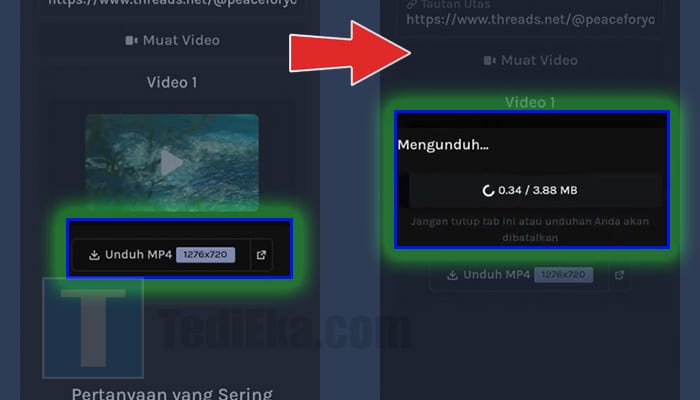 Cara Download Video di Threads Instagram